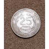 Гвинея 25 франков, 1962
