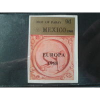 Шотландия, остров Пабей, 1968. Местная почта, Олимпийские игры, надчечатка