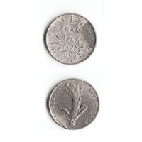 1/2 франка Франция 1977 год