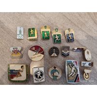 Значки спорт СССР 17 шт