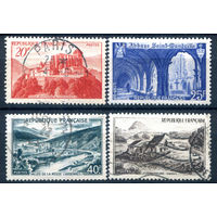 Франция - 1949г. - ландшафты, архитектура - 4 марки - полная серия, гашёные, MH [Mi 857-860]. #2-Fr-51-A-2