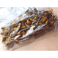 0,01 мкф ((Цена за 100 штук)) 10 нф. 103. 50 Вольт X7R 10%. Конденсатор керамический многослойный выводной. 0,01мкф