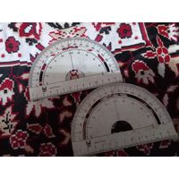 Транспортир металлический СССР винтаж цена за лот 2 шт.