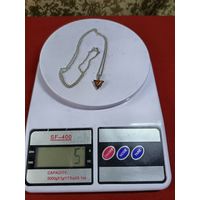 С рубля без мц. кулон на цепочке. кулон 1.2х1.2см. ДФS кокошникнаправо925пр. цепочка БI? мЗвезда875пр. 28длина.