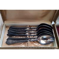 НОВЫЕ Ложки Столовые мельхиоровые 20 см.С коробочкой