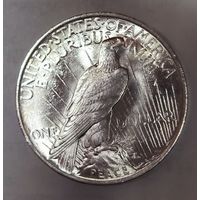 Доллар мирный 1923 яркий штемпельный блеск
