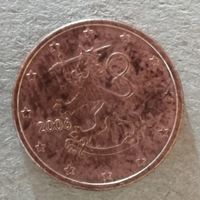 Финляндия 1 евроцент, 2006 г., KM# 98