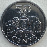 Эсватини (Свазиленд) 50 центов 2021 г.