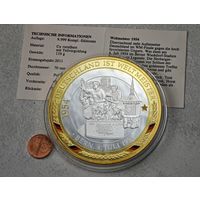 Позолота  , настольная медаль