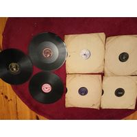 Виниловые пластинки громофонные большие одним лотом.