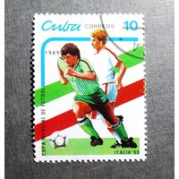 Марка Куба 1989 год Чемпионат мира по футболу