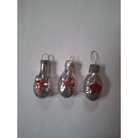 Елочные мини игрушки Баклажка из армянского набора Малютка