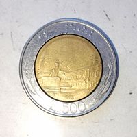 500 лир 1985 года Италия. Итальянская Республика. Красивая монета!