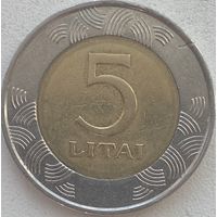 Литва 5 лит 1998 г.