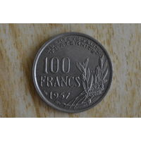 Франция 100 франков 1957 В с 1 руб