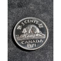 Канада 5 центов 1971 Unc