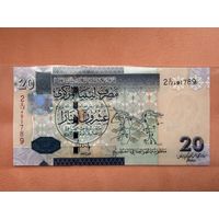 Ливия. 20 динаров 2009 г. UNC