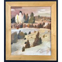 Селещук Н.М "Запах отцветающего лета", 1986г. Холст, масло. Размер с рамой 49х57 см.