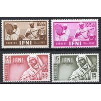 Испанская Ифни 1953. Туземцы. Музыка. 4 марки 124-27