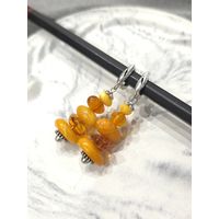 Серьги натуральный балтийский янтарь