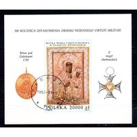 200 лет Ордену Польша  1992 год 1 блок