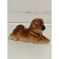 Фарфоровая статуэтка собаки. ЛФЗ