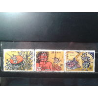 Япония, 1974. Иллюстрации к сказкам, полная серия