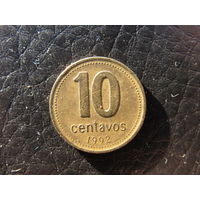 Аргентина. 10 сентаво. 1992. С 20 копеек. Распродажа коллекции. Смотрите другие лоты.