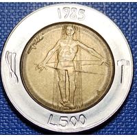 Сан - Марино 500 лир 1985 г. Борьба с наркотиками.