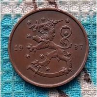 Финляндия 10 пенни 1937 года, UNC. Предложи свою цену или обмен!