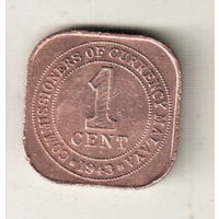 Малайя 1 цент 1943