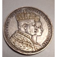 Пруссия 1 талер 1861. Коронация. Оригинал