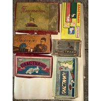 Пластилин-коробки.1950-1980-е годы.цена за все.