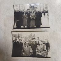 Фотографии. История БССР в лицах.  Демонстрация. Минск. До 1954 года. Строительство Памятника на площади Победы.