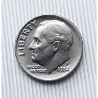 1 дайм 1984(P) года США. Красивая монета!