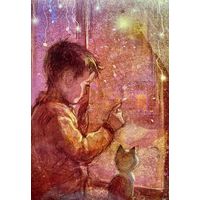 Открытка чистая 10х15 см. Художница Екатерина Бабок