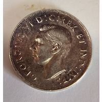 С рубля без мц! 50 центов 1944 Канада серебро