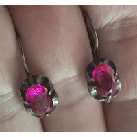 Серебрянные серьги ХЮЗ. Советская классика.