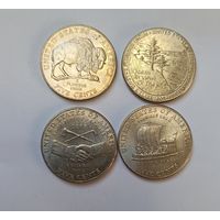 5 центов памятные монеты США 4 шт.