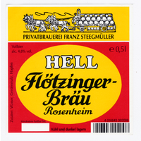 Этикетка пива Hell Германия М460