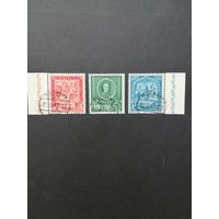 Польша 1946 Полная серия марок "Международное бюро образования (BIE). Польская комиссия по народному образованию" (гашение без клея) Mi.445-447 каталог 260.00 евро