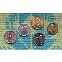 Сомали набор монет 5, 10, 25, 50, 100 шиллингов, UNC. Сомалиленд. Весенняя распродажа!