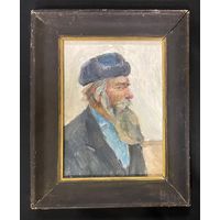 Крохалев П.С;Засл.Худ;(Крохолев);Беларус,или "Селянин", 1979г. Картон, масло.Размер 26х35 см.