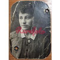 1918 Визит портрет удостоверение личности студентка Наталья Дмитриевна Калашникова Архив Калашникова Донской Коммерческий Институт печать ведомства