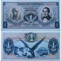 Колумбия 1 Песо 1977 UNC П1-154