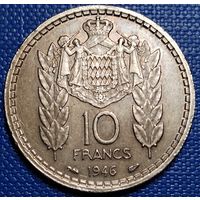 Монако 10 франков 1946 г.