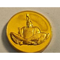 24 Карата  позолота Настольная медаль