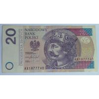 20 злотых 2016г, (возможен обмен).