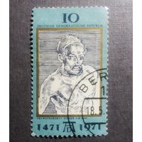 Марка Германия 1971 год 500 лет со дня рождения Дюрера