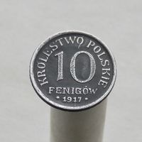 Польша 10 фенигов 1917